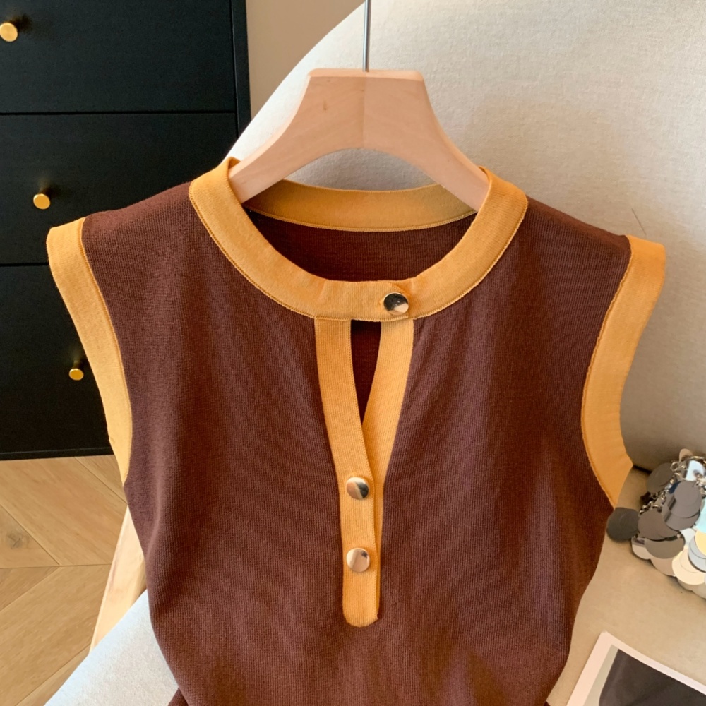 Slim loose sleeveless vest summer thin tops