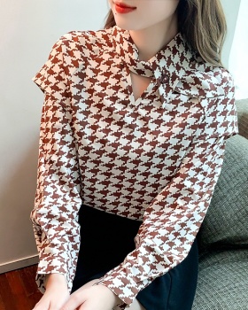 Cstand collar rabbit ears tops refinement small shirt