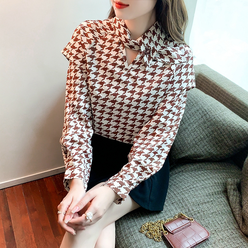 Cstand collar rabbit ears tops refinement small shirt
