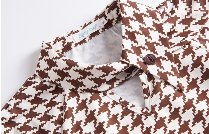 Cstand collar rabbit ears tops refinement small shirt