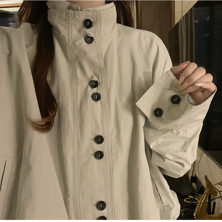 Commuting bud autumn jacket retro loose tops for women