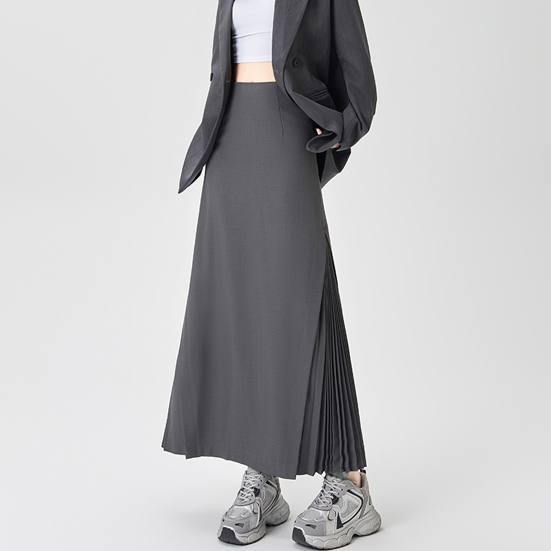 High waist autumn business suit A-line skirt for women