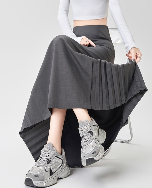 High waist autumn business suit A-line skirt for women