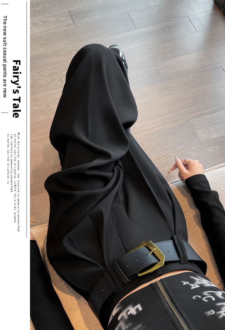Casual drape wide leg pants autumn business suit