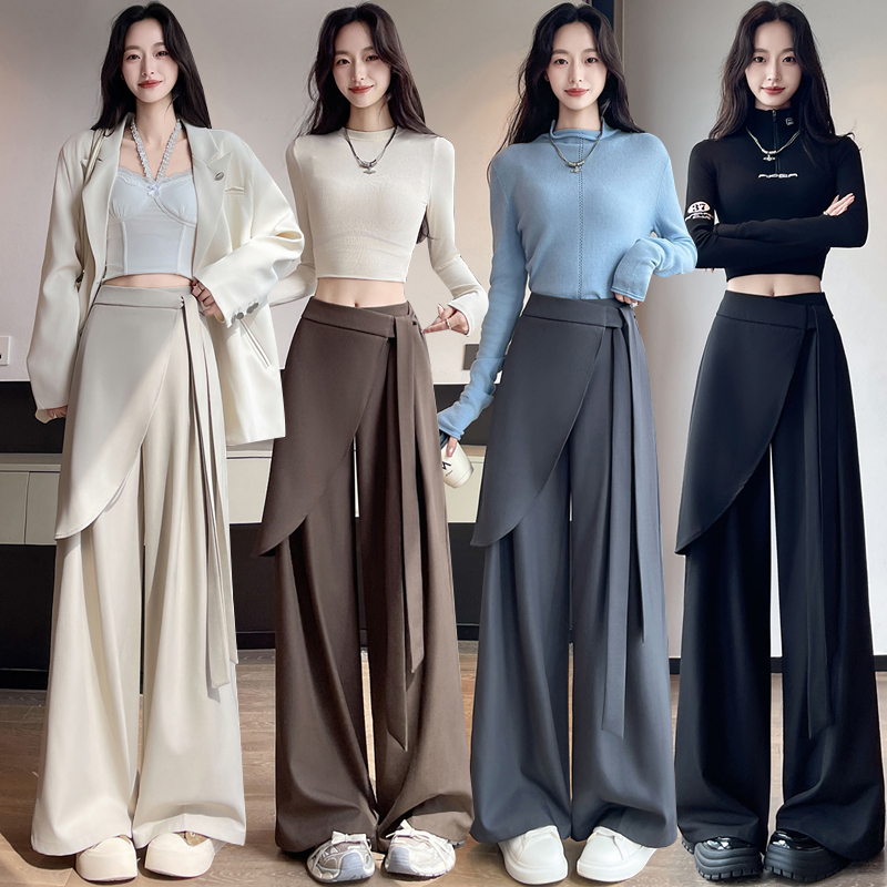 Irregular pants high waist suit pants for women