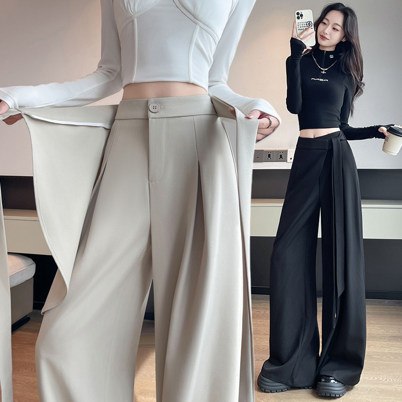 Irregular pants high waist suit pants for women