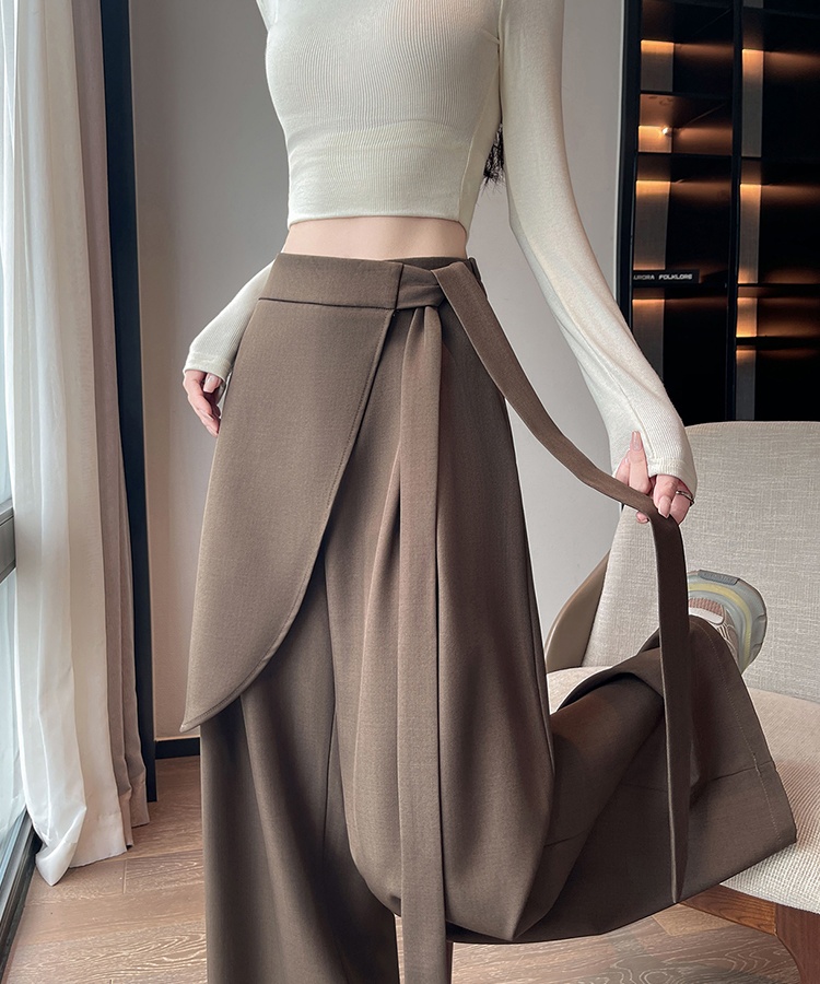 Irregular pants high waist suit pants for women