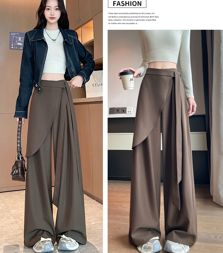 Irregular pants high waist suit pants for women
