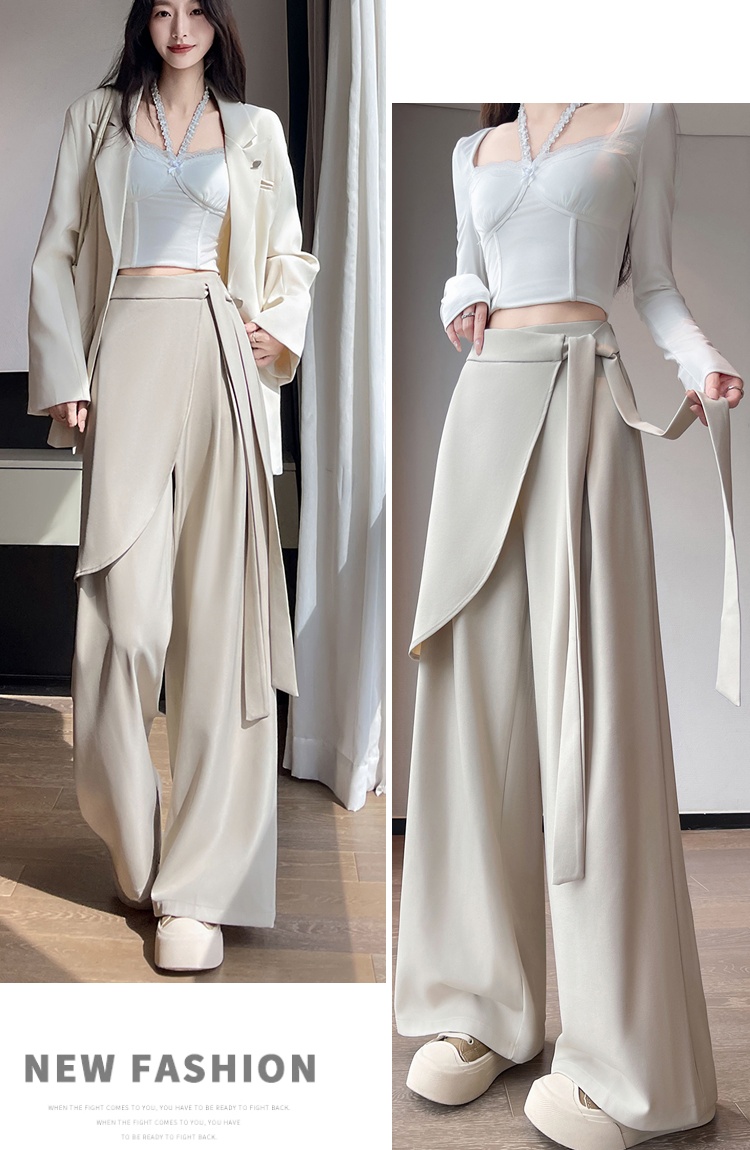 Irregular pants high waist suit pants for women