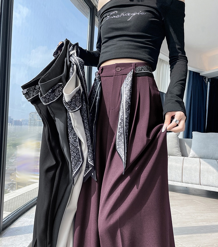 Autumn wide leg pants big business suit for women