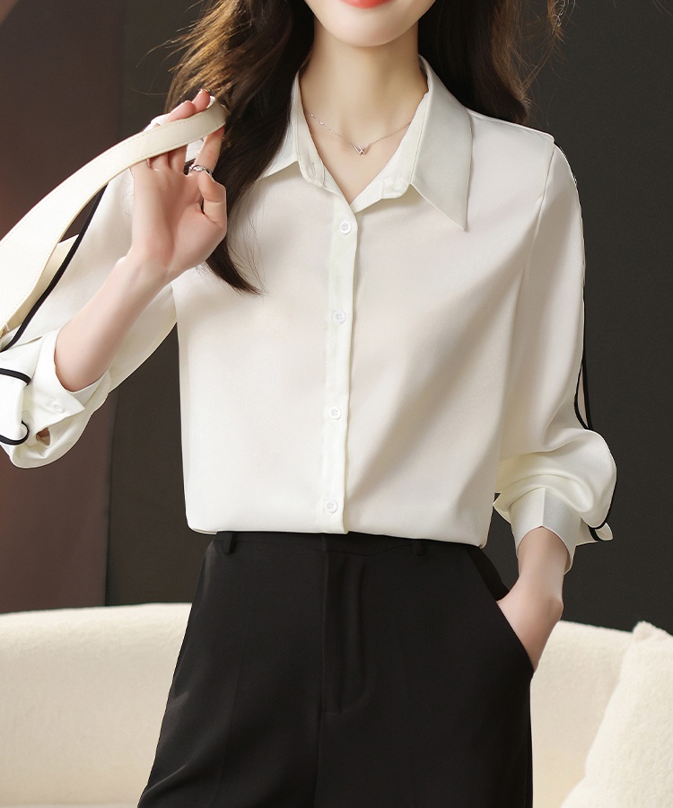 Fashion temperament mixed colors shirt for women