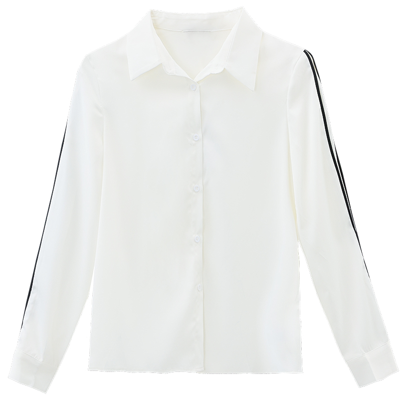 Fashion temperament mixed colors shirt for women