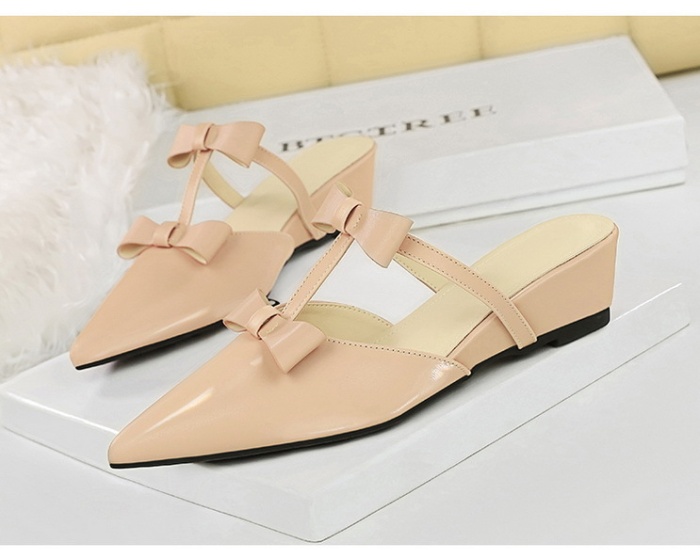 France style wears outside all-match slipsole pointed slippers