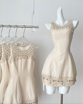 France style dress sleeveless sleeveless dress for women