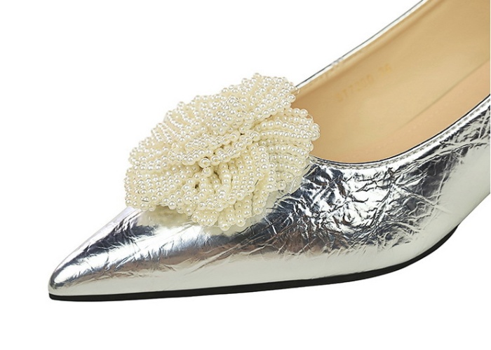 Beads bow France style fashion slipsole shoes for women