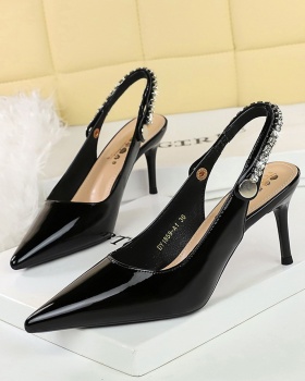 Fashion European style low rhinestone shoes for women