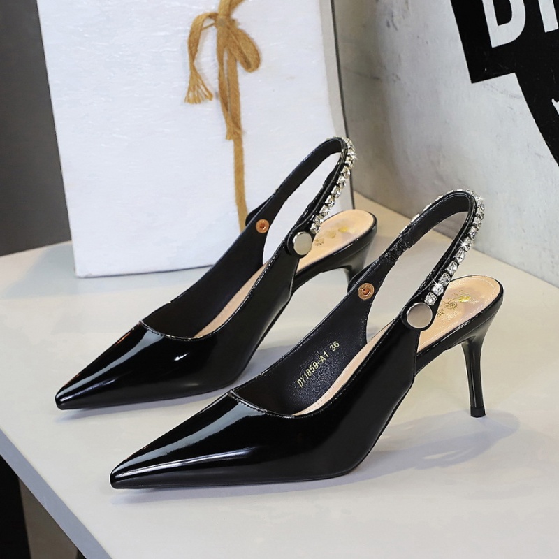 Fashion European style low rhinestone shoes for women