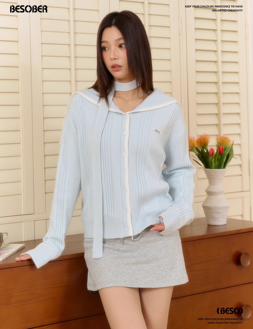 Spring lazy sweater knitted tops for women