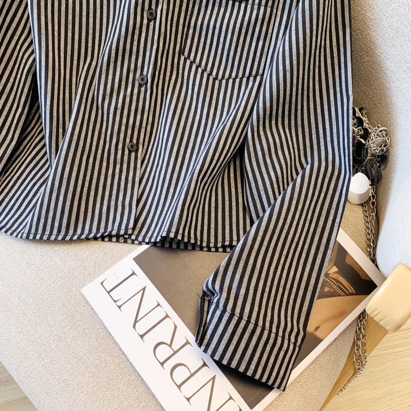 Collocation long sleeve shawl all-match tops for women