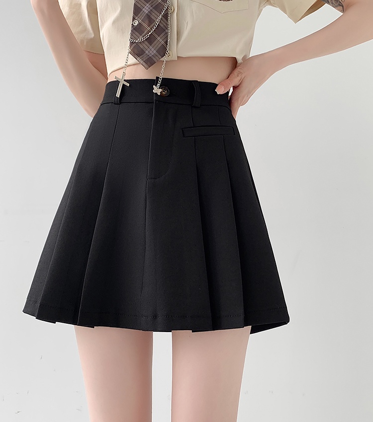 Slim summer short skirt dark-gray business suit for women
