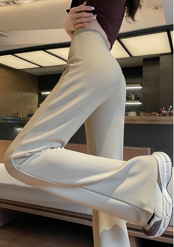 High waist pants micro speaker flare pants for women