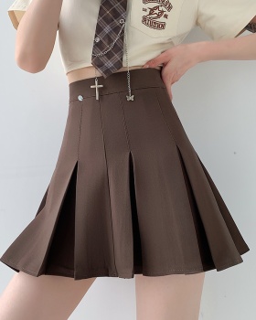 Korean style commuting culottes A-line college style skirt