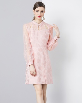 Cstand collar cheongsam Chinese style dress for women
