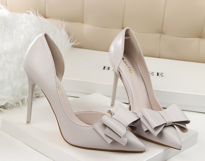 Fine-root Korean style shoes hollow high-heeled shoes