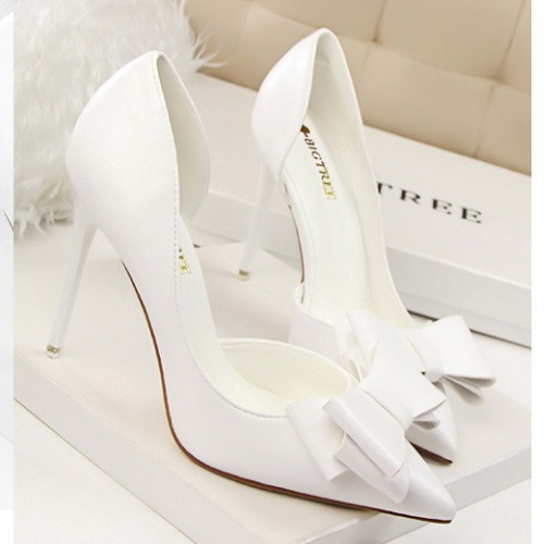 Fine-root Korean style shoes hollow high-heeled shoes