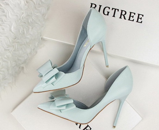 Fine-root Korean style shoes hollow high-heeled shoes