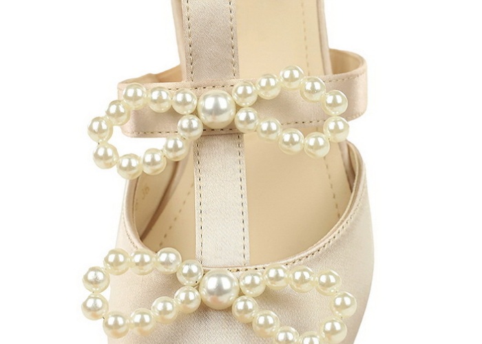 France style pointed sandals hollow satin shoes for women