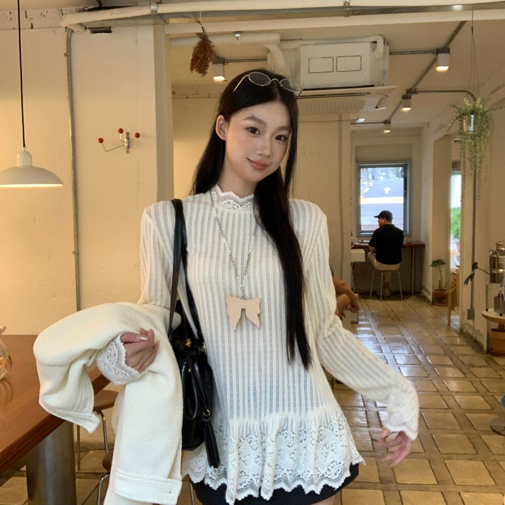 Korean style bottoming shirt long sleeve tops