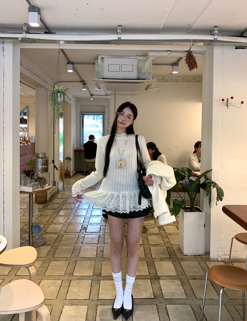 Korean style bottoming shirt long sleeve tops