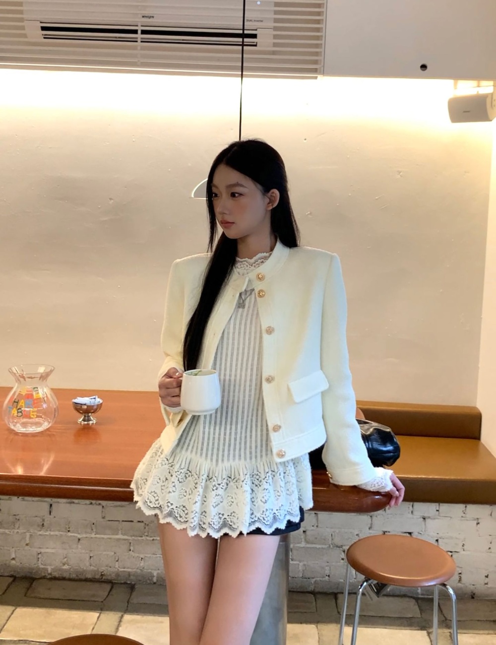 Korean style bottoming shirt long sleeve tops