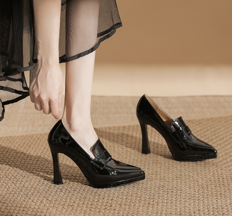 Pointed fine-root shoes autumn high-heeled shoes