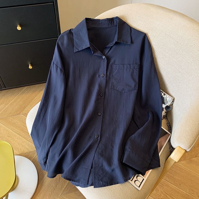 Autumn small sling long sleeve shirt 2pcs set