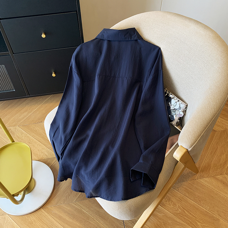 Autumn small sling long sleeve shirt 2pcs set