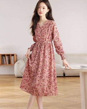 France style European style pink dress for women