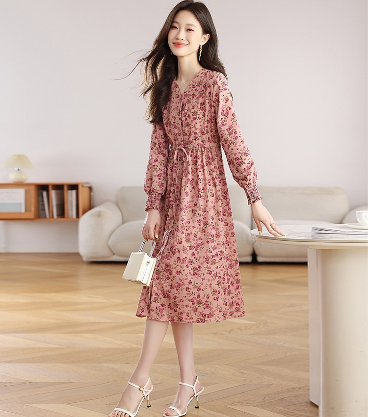 France style European style pink dress for women