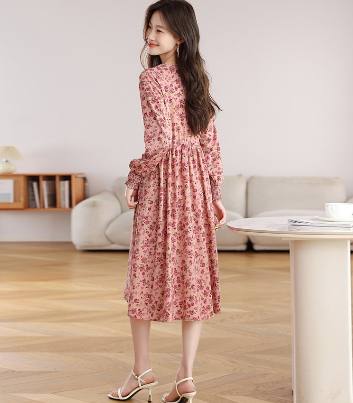 France style European style pink dress for women