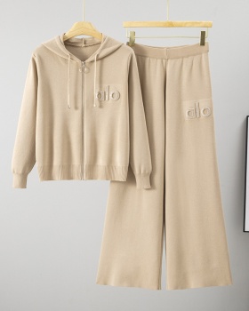 Wide leg pants 2pcs set for women