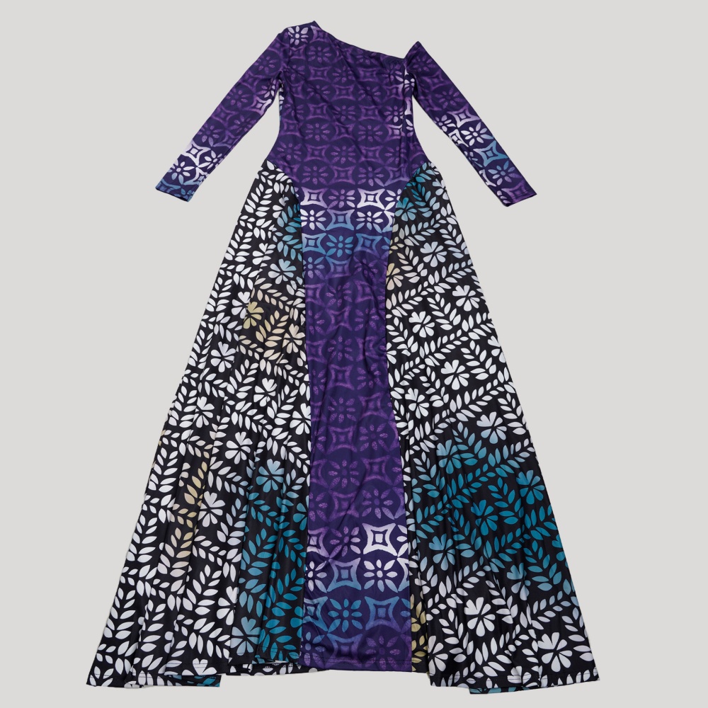 Sloping shoulder elasticity long dress pinched waist dress
