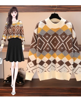 Korean style all-match lady lazy loose slim sweater for women