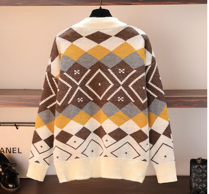 Korean style all-match lady lazy loose slim sweater for women