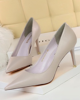 Fine-root Korean style pointed high-heeled shoes for women