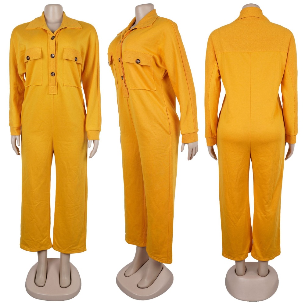 European style lapel jumpsuit commuting Casual hoodie
