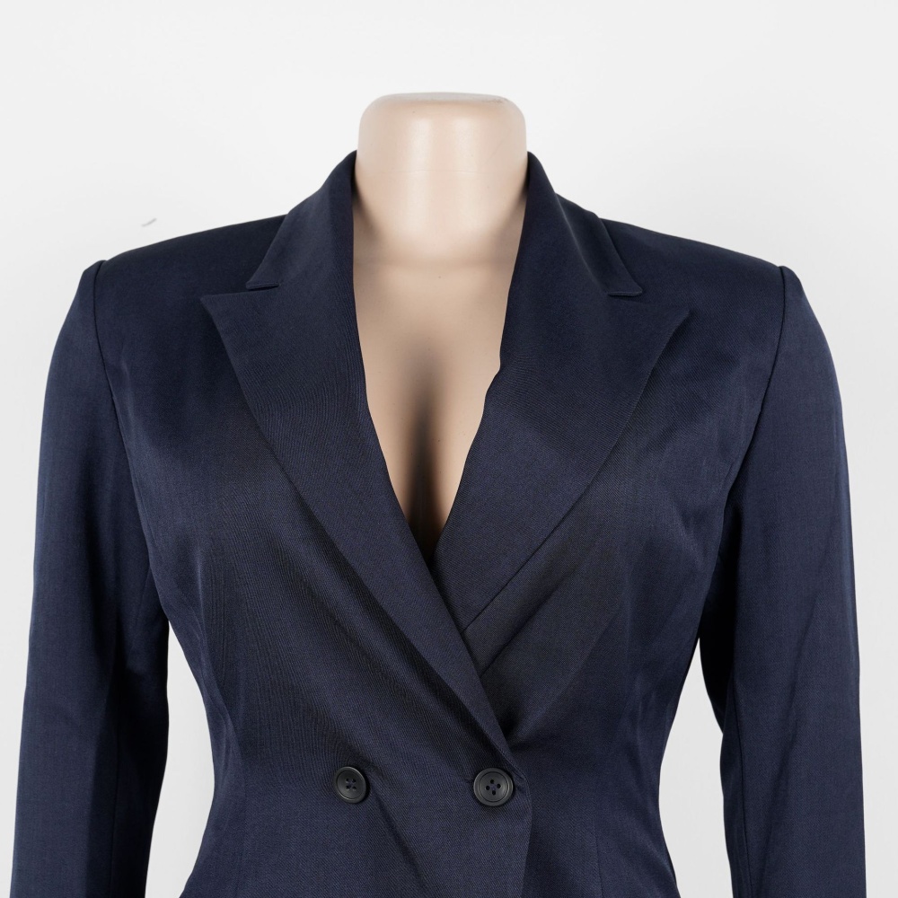 Commuting business suit lapel long pants 2pcs set
