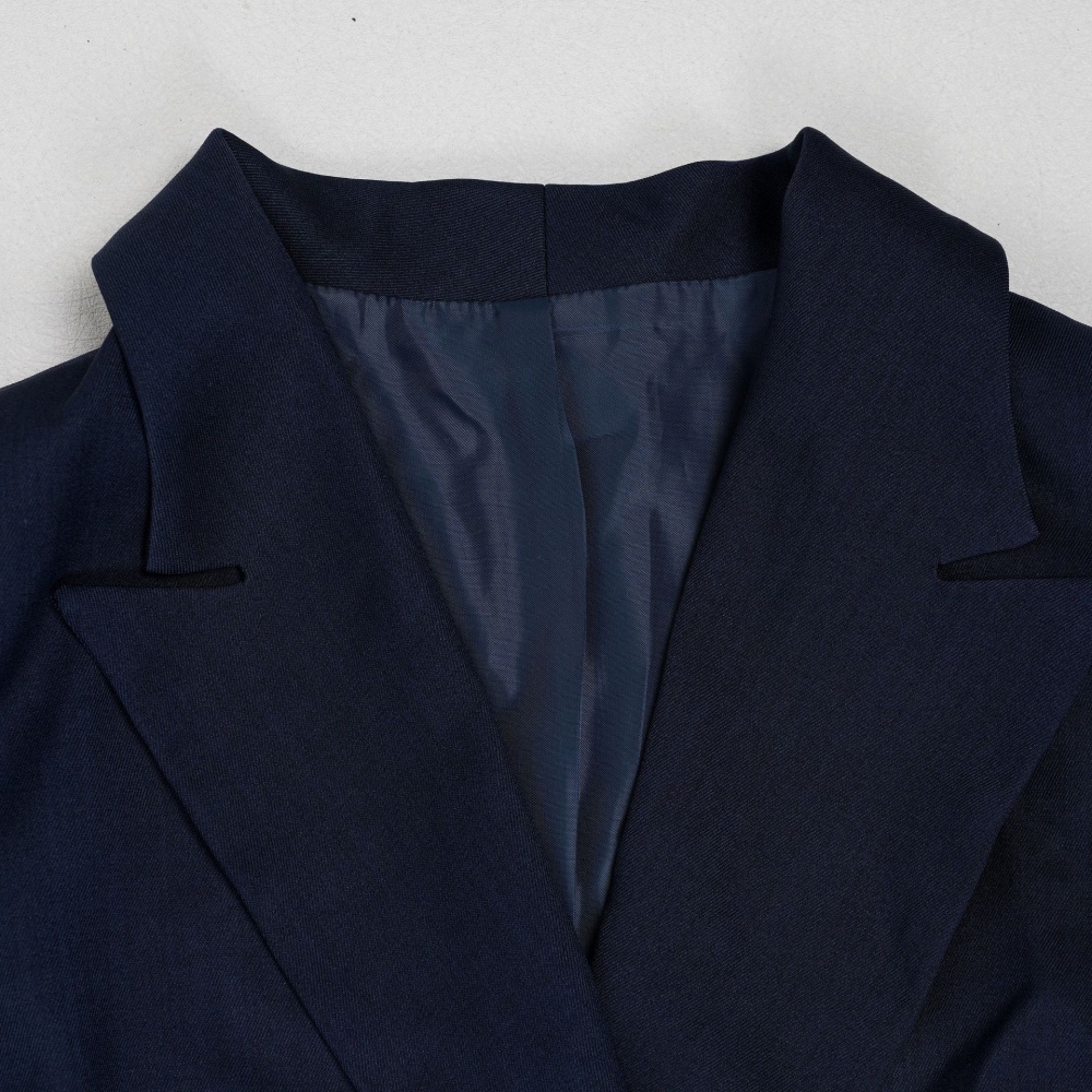 Commuting business suit lapel long pants 2pcs set