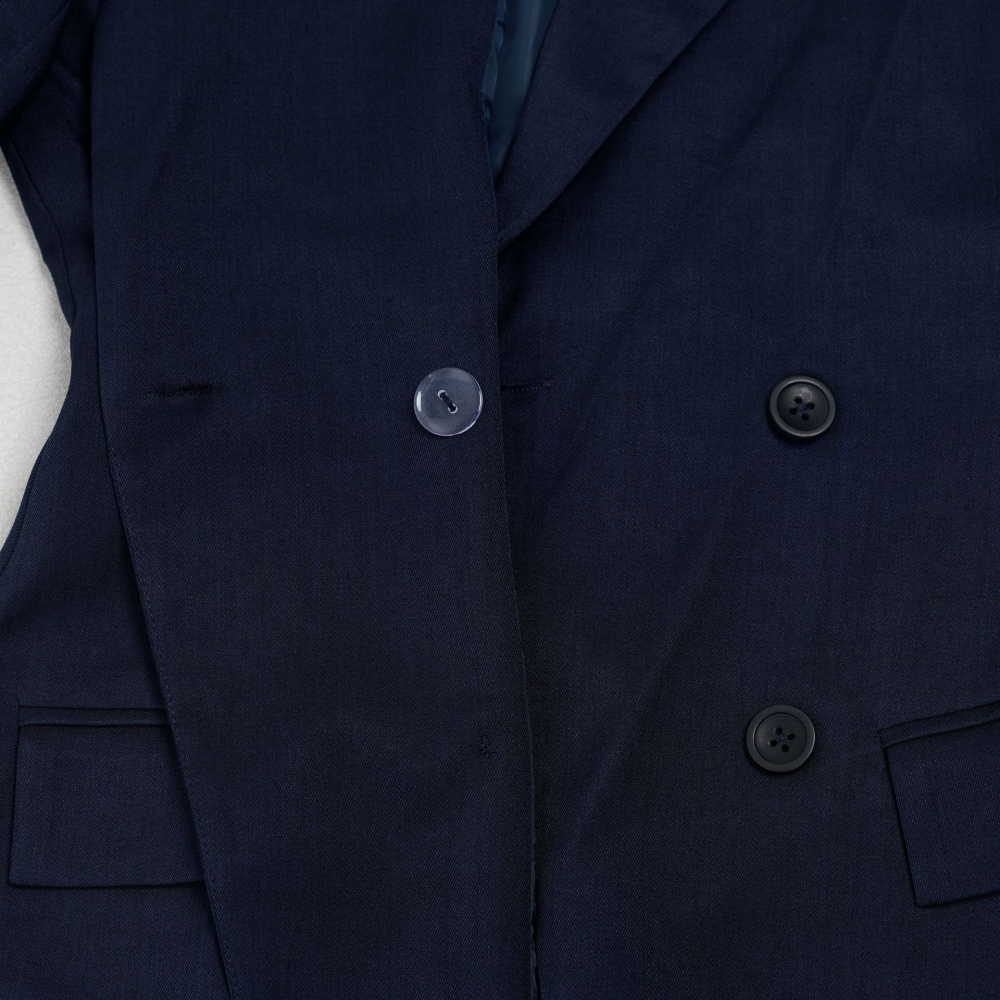 Commuting business suit lapel long pants 2pcs set