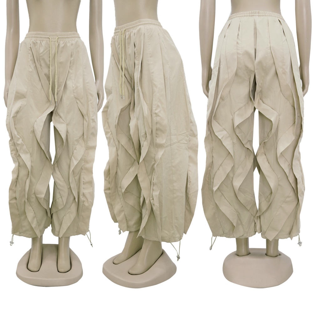 Lace elegant splice bloomers commuting European style pants